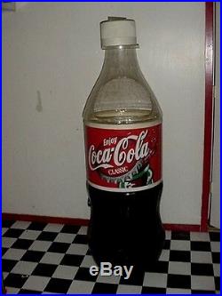 Large 5 ft. 5 In. Vintage Coca Cola Cooler Ice Chest Coke Bottle Store Display