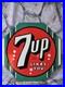 Large-Heavy-Vintage-7up-Likes-You-Porcelain-Advertising-Porcelain-Sign-20-01-ug