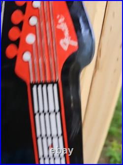 Large Vintage 1954 Fender Stratocaster Porcelain Sign 30