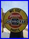 Large-Vintage-Chevrolet-Parts-Service-Double-sided-Porcelain-Flange-Sign-17-01-gdn