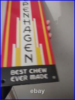 Large Vintage Copenhagen Porcelain Metal Cigar Snuff Advertising Sign