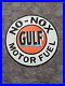 Large-Vintage-Gulf-No-nox-Motor-Fuel-Dealer-Porcelain-Gas-Station-Pump-Sign-30-01-hvj