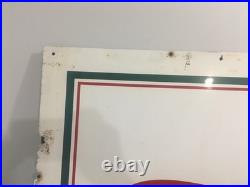 Large Vintage Metal Dekalb Seed Ear Of Corn Sign 6ft X 3ft
