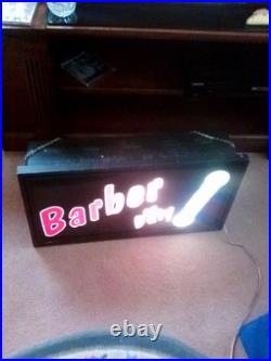 Lighted Vintage Barbershop Sign Lighted Vintage Barbershop Sign