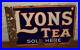 Lyons-double-sided-tea-enamel-sign-advertising-mancave-garage-metal-vintage-retr-01-qm