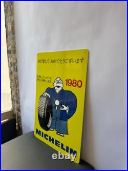 MICHELIN Japan Sign -Vintage Rare Sign- Heavy Metal 24x16 (60x40 cm) MICHELIN Japan Sign -Vintage Rare Sign- Heavy Metal 24x16 (60x40 cm)