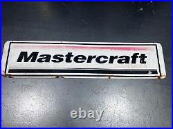 Mastercraft Tires metal doubled sided VINTAGE sign
