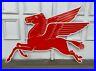 Mobil-Gas-Flying-Red-Horse-Pegasus-Metal-Heavy-Steel-Sign-Extra-Large-35-Oil-01-xs