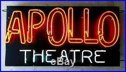 NEON SIGN Antique 1940's APOLLO THEATRE Original Vintage New York Harlem Theater
