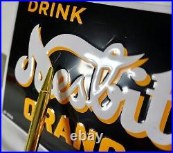 NESBITT SIGN Orange Soda Pop VTG Tin Tacker Beverage Drink Advertising Metal