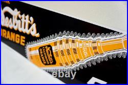 NESBITT VTG SIGN Orange Soda Pop Tin Tacker Beverage Drink Advertising Metal NESBITT VTG SIGN Orange Soda Pop Tin Tacker Beverage Drink Advertising Metal
