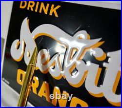 NESBITT VTG SIGN Orange Soda Pop Tin Tacker Beverage Drink Advertising Metal NESBITT VTG SIGN Orange Soda Pop Tin Tacker Beverage Drink Advertising Metal