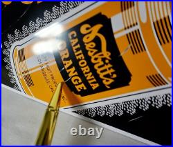 NESBITT VTG SIGN Orange Soda Pop Tin Tacker Beverage Drink Advertising Metal NESBITT VTG SIGN Orange Soda Pop Tin Tacker Beverage Drink Advertising Metal