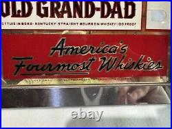 National Distillers Bonded Whiskey Advertising Sign America's Fourmost Bourbon