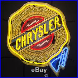 Neon sign Chrysler Plymouth Dodge Hemi Mopar Classic Badge vintage shield lamp