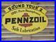 New-Purchase-Giant-Vintage-1950-s-Pennzoil-Porcelain-Double-sided-Sign-30-X-20-01-uql