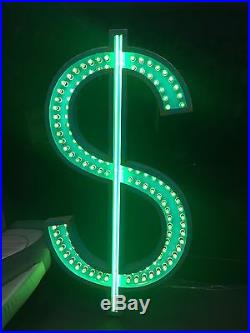 New York Rustic US dollar Very Cool Retro Neon Sign Vintage Illuminated Sign