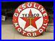 ORIGINAL-Vintage-42-TEXACO-GASOLINE-MOTOR-OIL-Sign-PORCELAIN-Garage-Mancave-OLD-01-snom