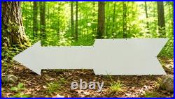 Old Rare Vintage Ford Service Huge Porcelain Enamel Sign 80x19 Left Arrow