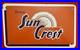 Orig-Vtg-1962-Drink-Sun-Crest-Orange-Soda-Pop-Porcelain-Advertising-Sign-T-62-01-pxf