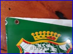 Original Beautiful Vintage Canada Dry Porcelain Sign 24 x 7 Great Color Graphics