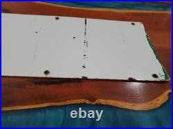 Original Beautiful Vintage Canada Dry Porcelain Sign 24 x 7 Great Color Graphics