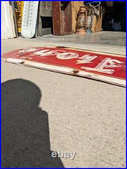 Original Firestone Double Sided Sign 48 Inch Vintage Gas And Oil Mancave