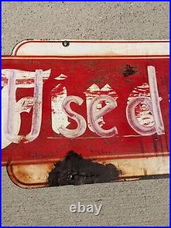 Original Firestone Double Sided Sign 48 Inch Vintage Gas And Oil Mancave