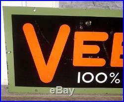 Original VEEDOL SIGN porcelain Flying A Tidewater Associated rare vintage