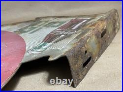 Original Vintage Coca Cola Metal Flange Sign