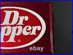 Original Vintage Dr Pepper Sign Soda Advertising Metal Sign Pop Cola