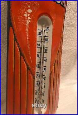 Original Vintage Orange Crush Thermometer Sign NOS