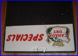 Original Vintage Soda Sign Canada Dry Ginger Ale Specials Menu Board