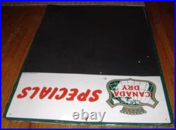 Original Vintage Soda Sign Canada Dry Ginger Ale Specials Menu Board