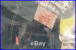 Original, rare and vintage Levi's denim advertising banner from early-1950s