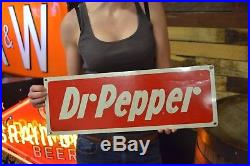 OriginalDrink Dr Pepper 20 X 7 Tin Soda SignVintage