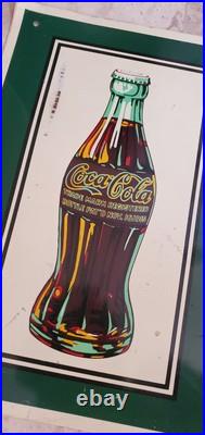 Originql Vintage Coca-Cola Drink Sign Delicious and Refreshing Display 37x12 Originql Vintage Coca-Cola Drink Sign Delicious and Refreshing Display 37x12