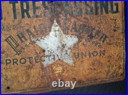 PRARIE FARMER SIGN Antique Wisconsin Barn Find Wonderfully Worn Original