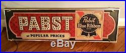 Pabst beer pbr Vintage Large Sign light up bar sign rare Display Advertising Old