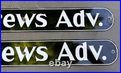 Pair of Vintage Porcelain Advertising Signs Andrews Adv