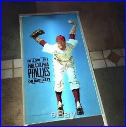 Phillies BALLANTINE BEER 1950s LIGHTED BAR SIGN Vintage Baseball Rare Display