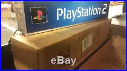 PlayStation 2 NEW IN BOX Vintage STORE PROMO Lighted Display Sign LIGHT BOX PS2