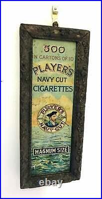 Players Navy cut tin sign advertising garage enamel mancave vintage retro indust