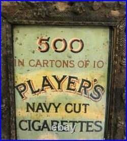 Players Navy cut tin sign advertising garage enamel mancave vintage retro indust