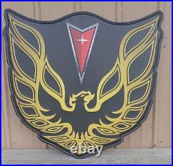 Pontiac Firebird Trans Am Hood Sign 35 Vintage Style Wall Decor Black Pontiac Firebird Trans Am Hood Sign 35 Vintage Style Wall Decor Black