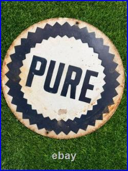 Pure Porcelain Advertising Sign 12'' Inches