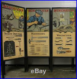 RARE 1920s WINCHESTER Junior Rifle Corps Advertising 5 Panel Set Display Poster