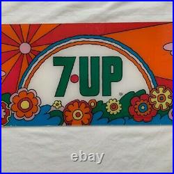 RARE 1960's Psychedelic 7-UP Soda Sign Collector's VTG Peter Max Style NO ROAD