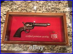 RARE 1969 Vintage LONE STAR BEER Colt 45 Replica Pistol Store Advertising Sign