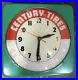 RARE-Vintage-Century-Tires-Gas-Station-Advertising-15-1-2-Sign-Clock-in-Metal-01-vx